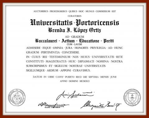 Bachelor of Arts in Education Diploma